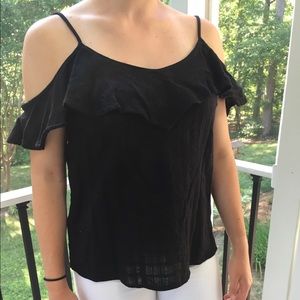 Black Off-The-Shoulder Top